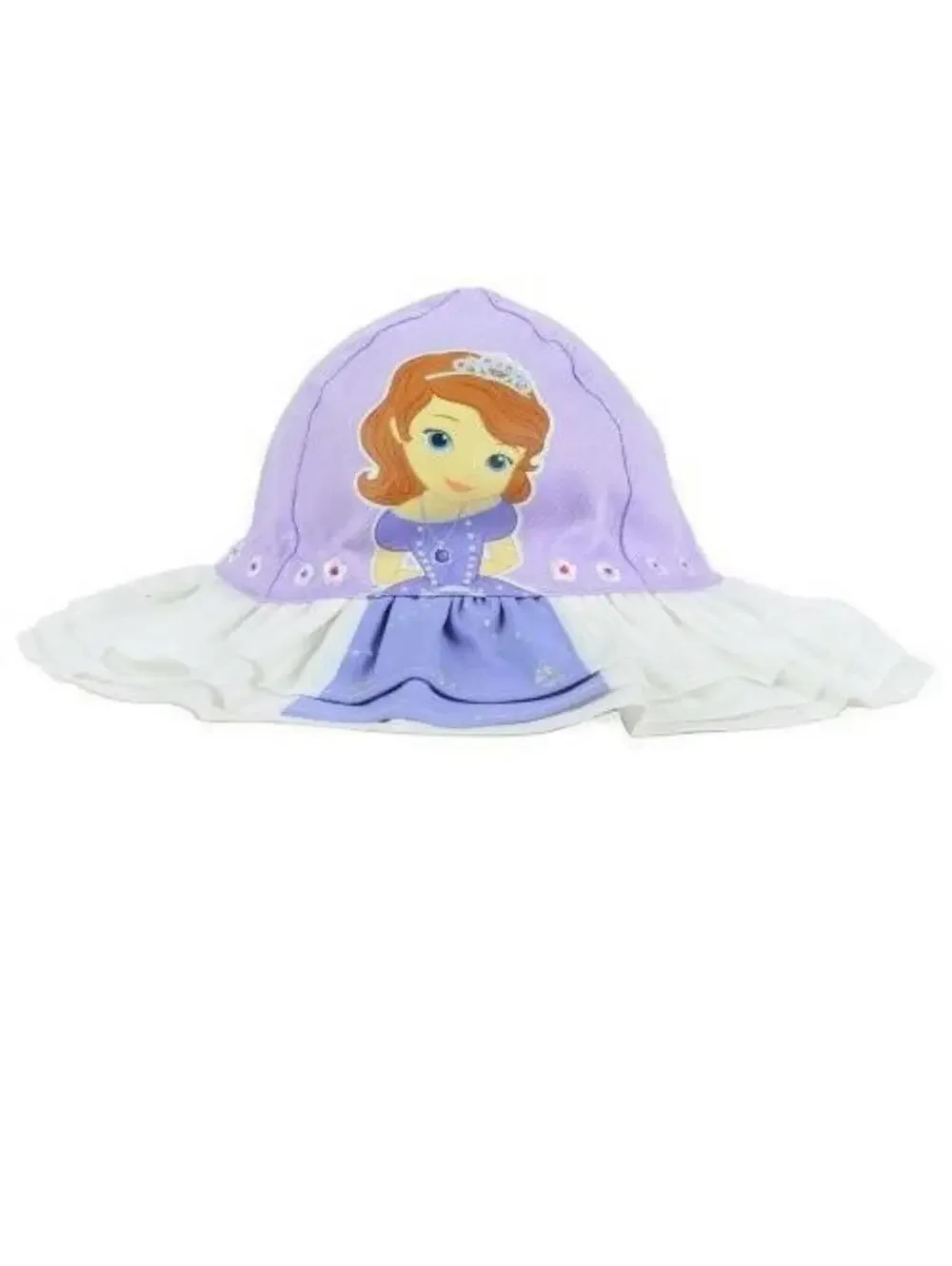 Toddler Girls Disney Sofia Sun Hat Purple White 18 mths to 4 Yrs Floppy Bucket